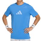 adidas Tennis Graphic Tee Shirt Mens Ray Blue KB9449