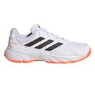adidas CourtJam Control 3 Mens Tennis Shoe White/Core Black/Lucid Orange KJ3699