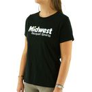 Midwest Racquet Sports Logo Tee Shirt Womens Black MWS 2