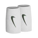 Nike Tennis Premier Doublewide Wristbands - White/Gorge Green
