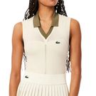Lacoste On Court Sleeveless Tank Top Womens Off White PF0614 AI1