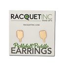 Racquet Inc Pickleball Paddle Earrings Rose Gold RITG228