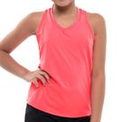 Lucky in Love Girls Core V Neck Cutout Tank Coral Crush T207 647