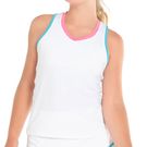 Lucky in Love Girls Core V Neck Cutout Tank White/Multi T207 956