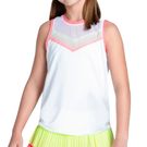 Lucky in Love Sunset Spin Girls Tie Back Tank Top Flamingo T228 01A670