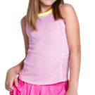 Lucky in Love Essentials Girls Victory Tank Top Neon Pink T269 11A648
