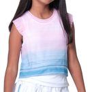 Lucky in Love Linen Nouveau Girls Vision Tank Top Periwinkle T311 35E432