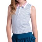 Lucky in Love Glow Set Girls Polo Tank Top White T319 37G110