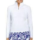 Tail Essentials Imelda 3/4 Zip Long Sleeve Top Womens Chalk TX2969 1204