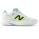 New Balance CT Rally v2 Womens Tennis Shoe D Width White/Sea Salt/Glint Blue WRAL36B D