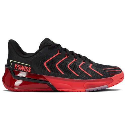 K-Swiss Ultrashot 4 Mens Tennis Shoe Black/Neon Lava/Chili Pepper 04437 059image