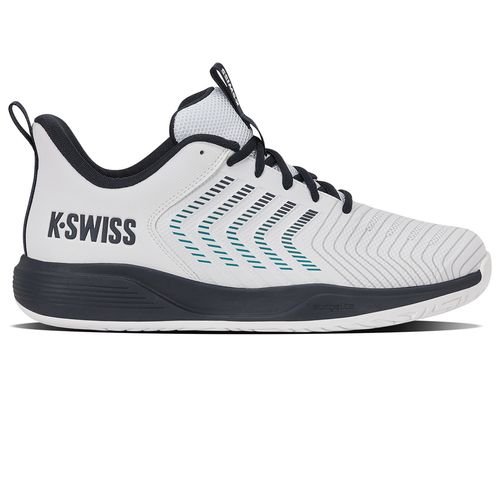 K-Swiss Ultrashot Light Mens Tennis Shoe White/Carbon/Baltic 04767 148image