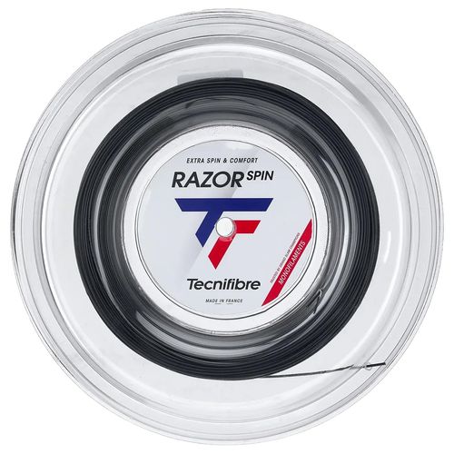 Tecnifibre Razor Spin 18g (1.15mm) Tennis String Reel (660) Carbon 04RRASPI15image