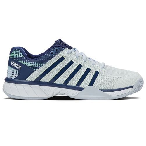 K Swiss Express Light 2E Width Mens Pickleball Shoe Bit of Blue/Oceana/Patina Green 07291 410image