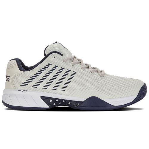 K-Swiss Hypercourt Express 2 Wide Mens Tennis Shoe 2E Width Gray/White/Peacoat 06806-090
image