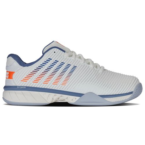 K Swiss Hypercourt Express Wide (2E) Mens Tennis Shoe Lucent White/Infinity/Scarlet Ibis 06806 139
image