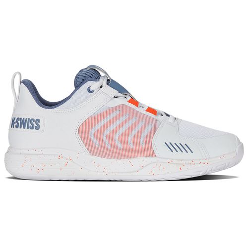 K-Swiss Ultrashot Team Mens Tennis Shoe White/Infinity/Scarlet Ibis 07395 155
image