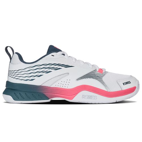 K-Swiss SpeedEx Mens Tennis Shoe White/Stargazer/Neon Blaze 09190 129
image