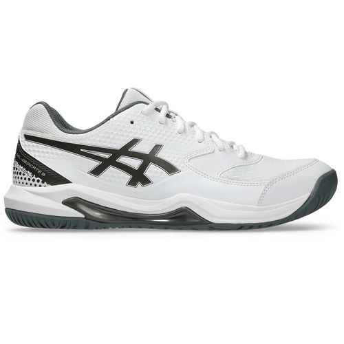 Asics Gel Dedicate 8 Mens Pickleball Shoe White/Gunmetal 1041A409 105image