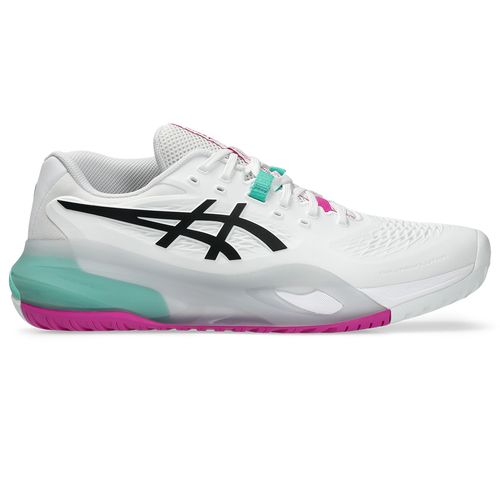 Asics Gel Resolution X Mens Tennis Shoe White/Aurora Green 1041A481 103image