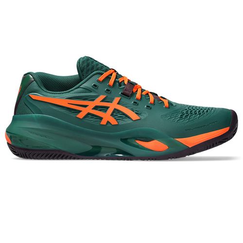 Asics Gel Resolution X Mens Padel Shoe Jewel Green/Energy Orange 1041A492 300image