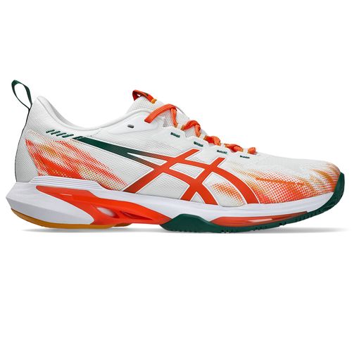Asics Sonicsmash FF Mens Padel Shoe White/Energy Orange 1041A538 100image
