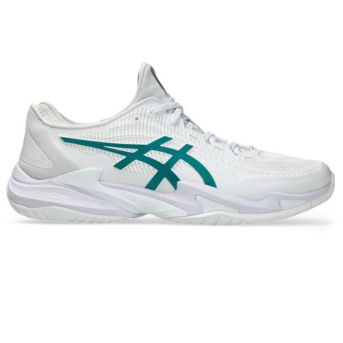 Asics Court FF 3 Mens Tennis Shoe White/Pitch Green 1041A574 100image