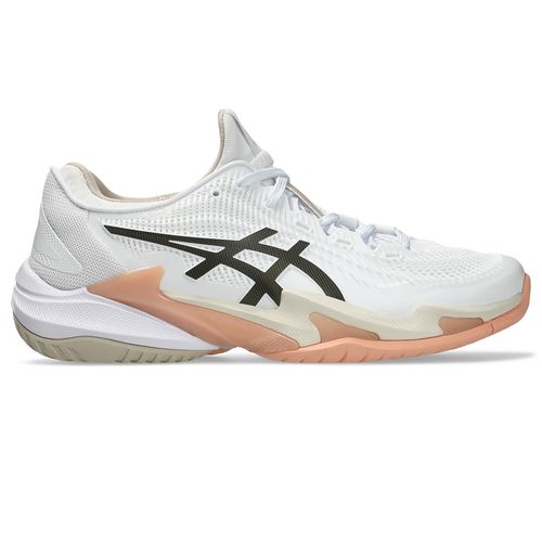 Asics Court FF 3 Womens Tennis Shoe White/Black Coffee 1042A220 108image