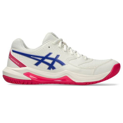 Asics Gel Dedicate 8 Womens Wide (D) Tennis Shoe Cream/Dark Cobalt 1042A235 105
image
