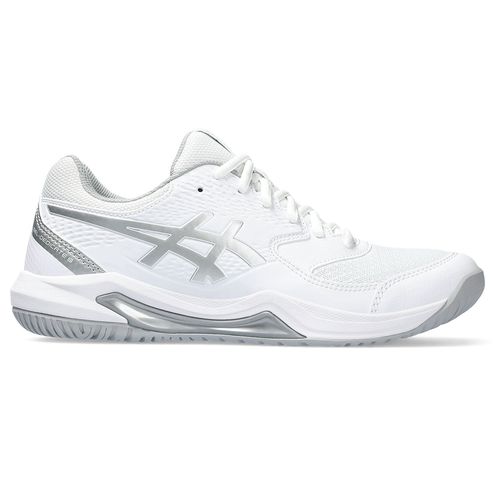 Asics Gel Dedicate 8 Womens Tennis Shoe White/Pure Silver 1042A237-101
image