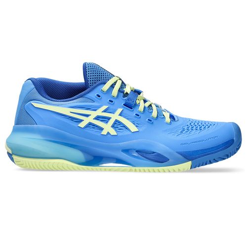 Asics Gel Resolution X Womens Clay Tennis Shoe Blue Coast/Huddle Yellow 1042A277 400
image