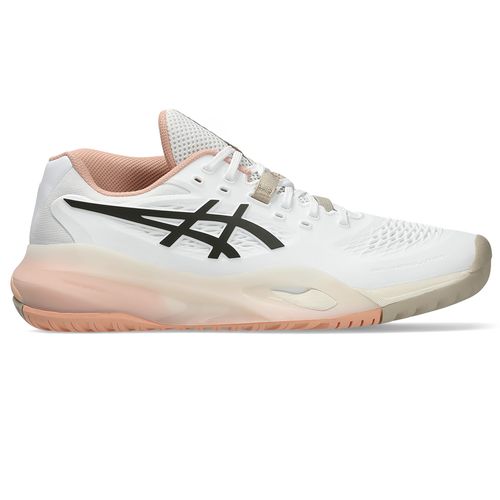 Asics Gel Resolution X Womens Wide Tennis Shoe White/Black Coffee 1042A278 106image