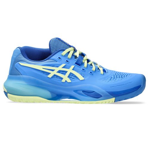 Asics Gel Resolution X Womens Tennis Shoe Blue Coast/Huddle Yellow 1042A279 400
image