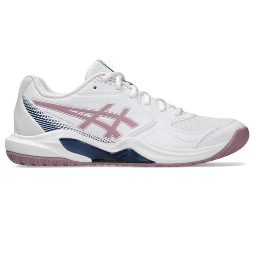 Asics Gel Dedicate 9 Womens Tennis Shoe White/Taro Purple 1042A316 102image