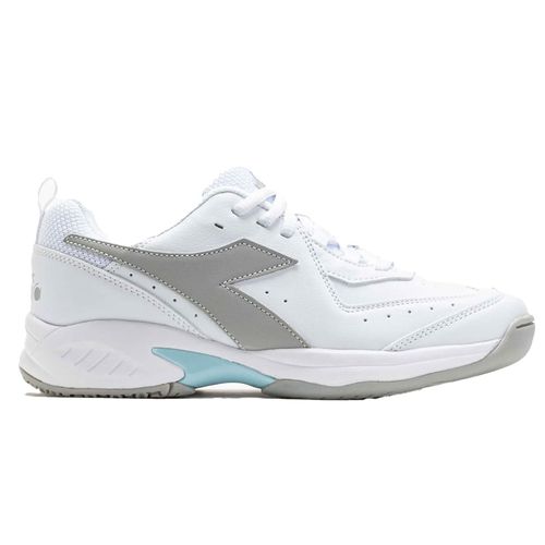 Diadora S Challenge 5 SL Junior Tennis Shoe White/Silver 179102 C6103
image