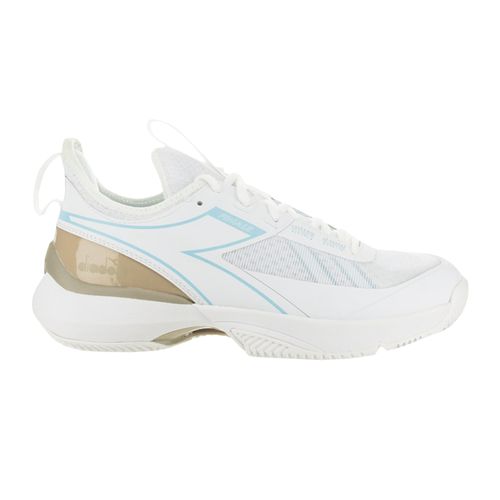Diadora Finale AG Womens Clay Tennis Shoe White/Corydalis Blue 179360 D1160
image