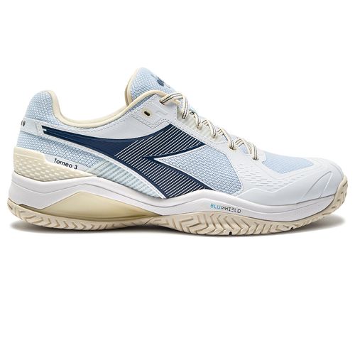 Diadora Blushield Torneo 3 AG Mens Tennis Shoe White/Ensign Blue/Whisper White 181466 C0181
image