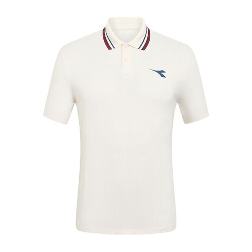 Diadora Icon Short Sleeve Polo Mens Whisper White 182120 20009
image