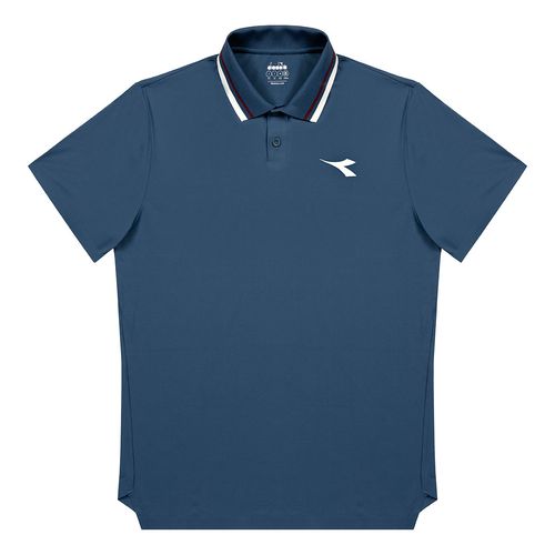 Diadora Icon Short Sleeve Polo Mens Ensign Blue 182120 60030
image