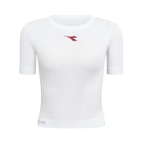 Diadora Stratouno Short Sleeve Top Womens Optical White 182753 20002image