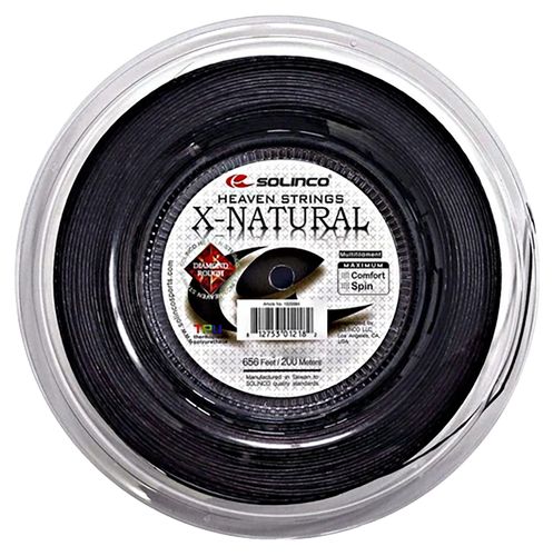 Solinco X Natural 16g (1.30mm) Tennis String REEL (656) Black 1920084image