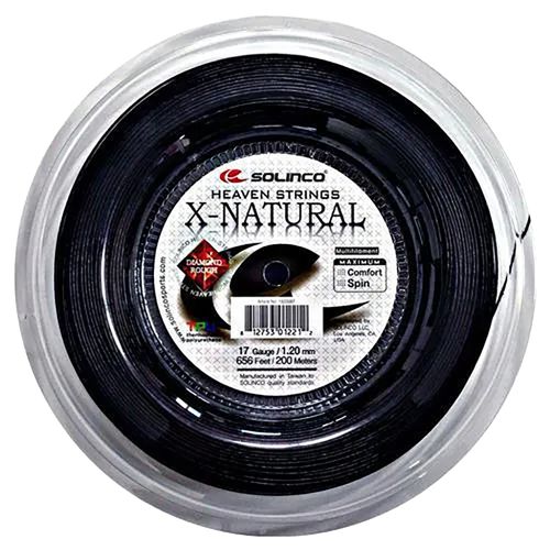 Solinco X Natural 17G Tennis String REEL (656) Black 1920084image