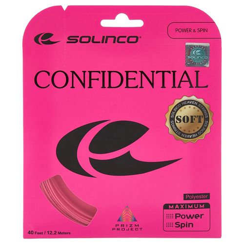 Solinco Confidential Soft 16L (1.23mm) Tennis String Pink 1920654image