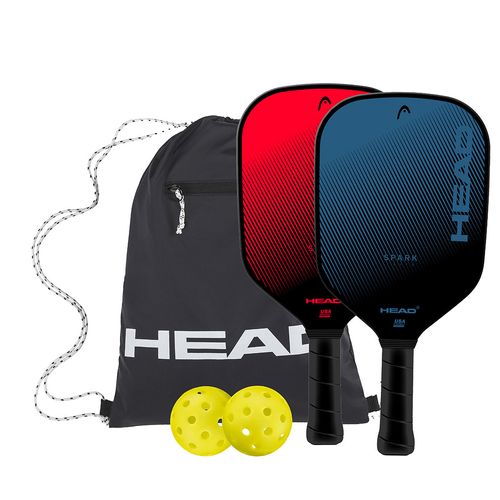 Head Spark Pickleball Pack 200194 Red/Blue û2 Paddlesû2 Head 40 Outdoor Pickleballsû1 Gym Sack
image