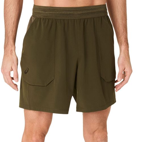 Asics Match 7 inch Short Mens Brown Stone 2041A357 200image