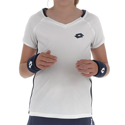 Lotto Girls Squadra II Short Sleeve Top Bright White 215443 0F1
image
