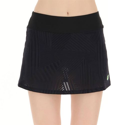 Lotto Superrapida V Skirt Womens All Black/Apple Green Neon 215507 1TA
image