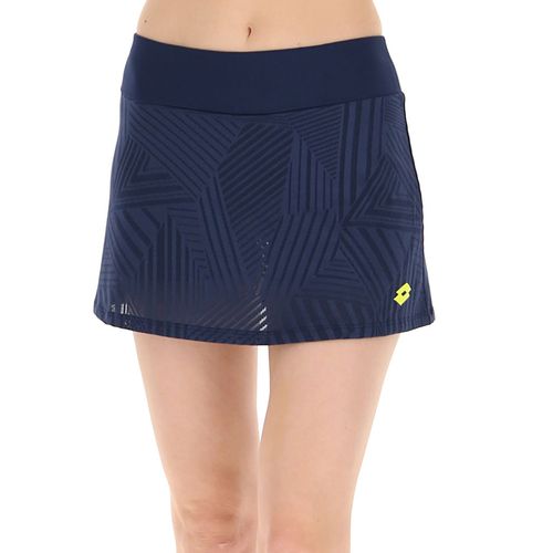 Lotto Superrapida V Skirt Womens Dark Denim/Acid Yellow 215507 9APimage
