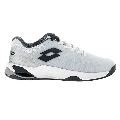 Lotto Mirage 100 II SPD Mens Tennis Shoe All White/Asphalt/Vapor Gray 218990 6DBimage