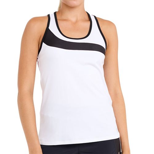 Sofibella Monochrome Racerback Tank Top Womens Black/White 2278MON BLW
image